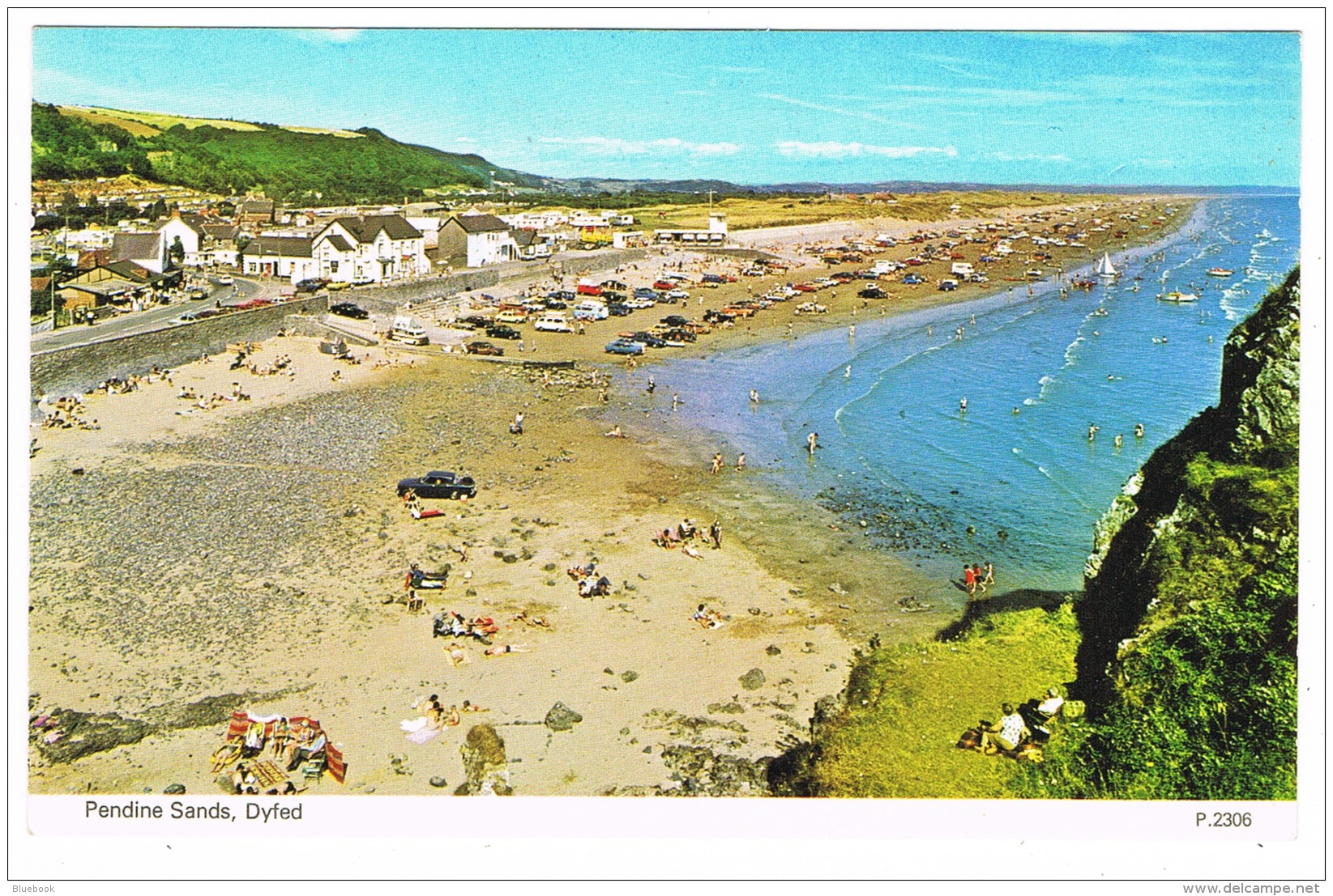 RB 1149 - Postcard - Pendine Sands Carmarthenshire Wales - Motor Racing Venue - Carmarthenshire