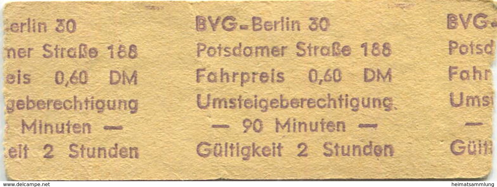 Deutschland - Berlin - Ermäßigungsfahrschein - Neukölln 0,60 DM - Europe