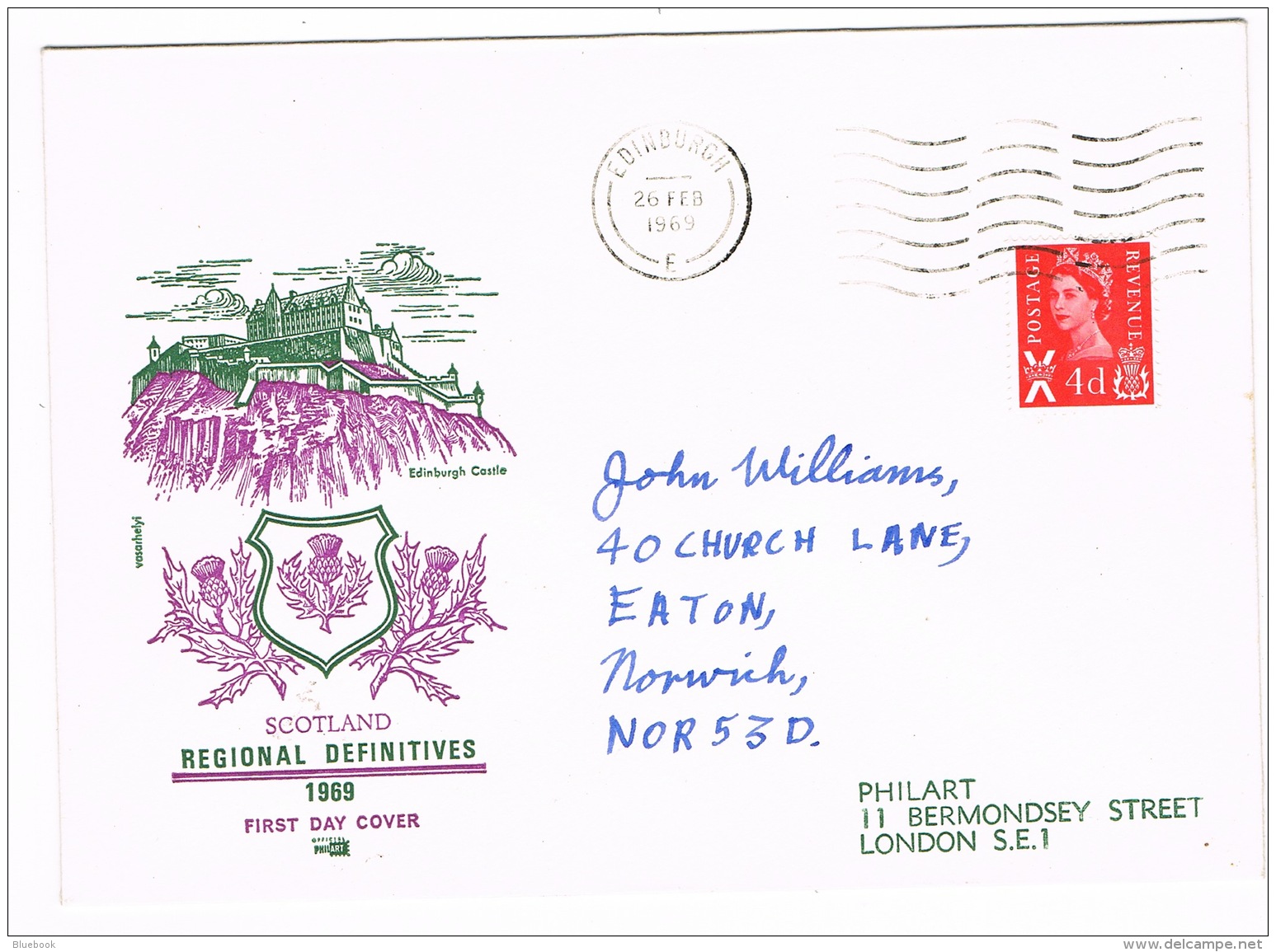 RB 1152 - 1969 GB 6 X FDC's - Regional Definitives - Cat &pound;25+ - 1952-1971 Pre-Decimal Issues