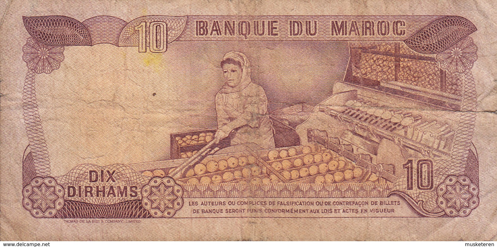 Morocco Maroc - 10 DIRHAMS (1970) BD/81 473168 (2 Scans) - Maroc