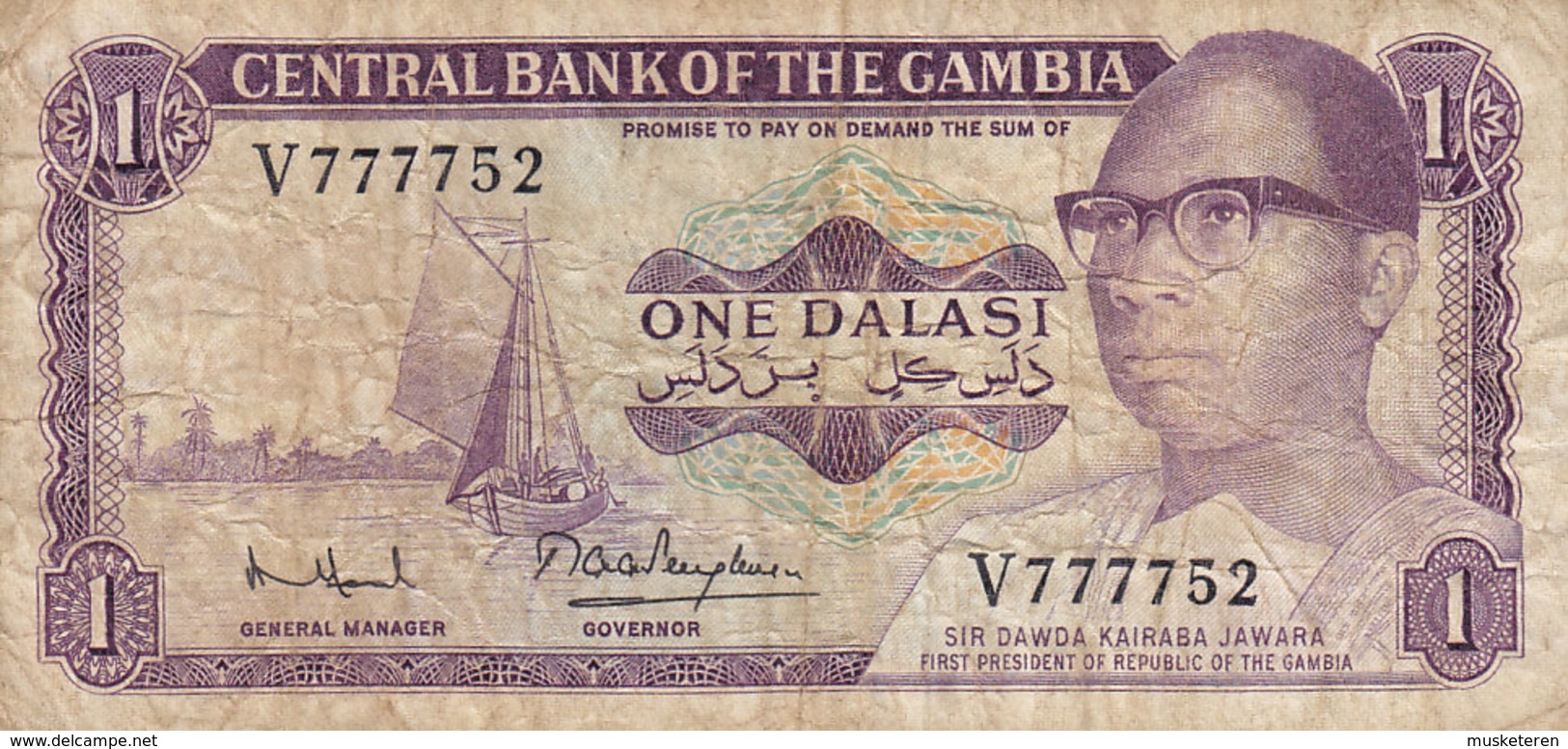 Gambia  - 1 DALASI Sir Dawda Kairabi Jawara V 777752 (2 Scans) - Gambia