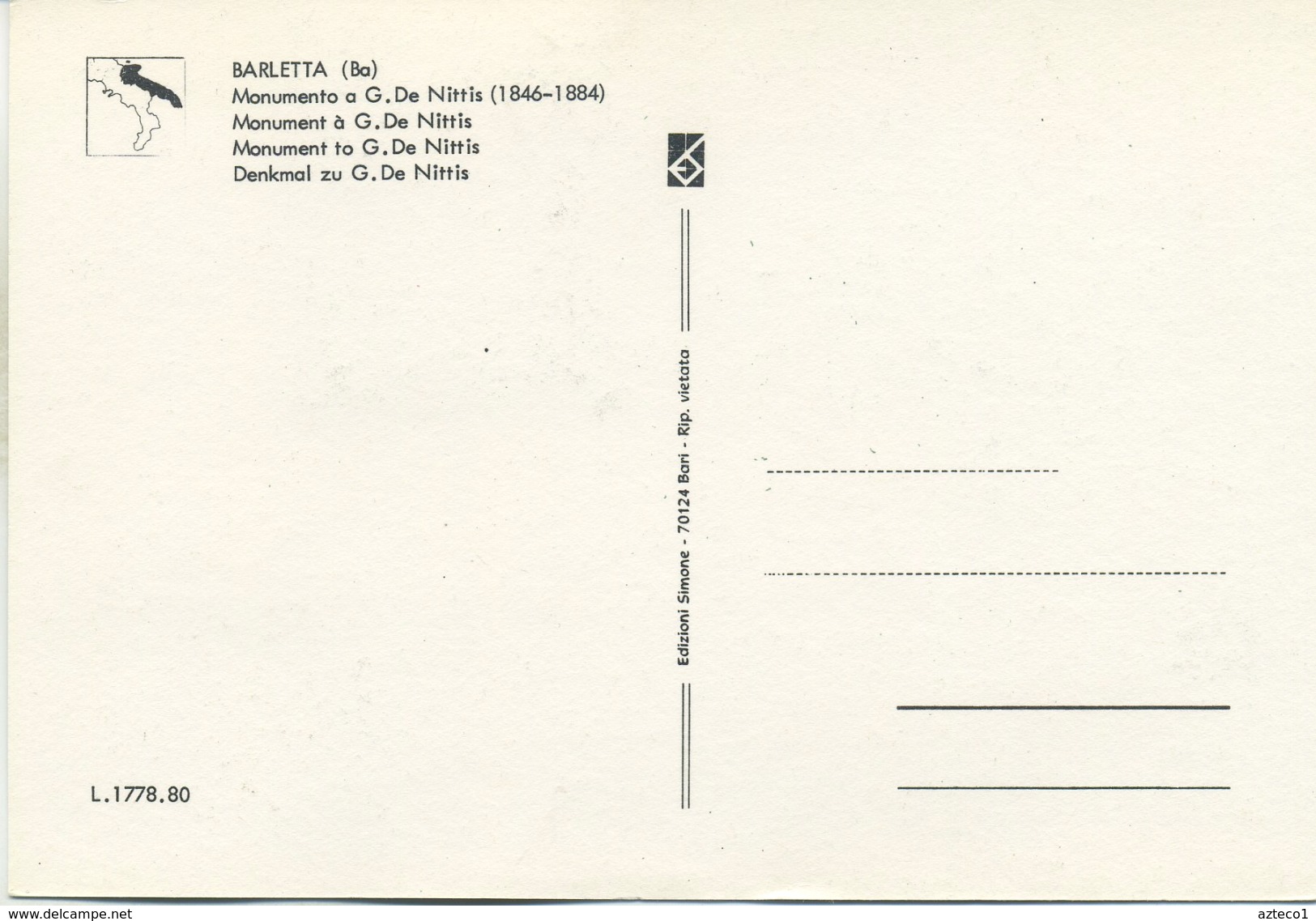 ITALIA - FDC MAXIMUM CARD 1984 - GIUSEPPE DE NITTIS - ARTE - ANNULLO SPECIALE - Maximumkarten (MC)
