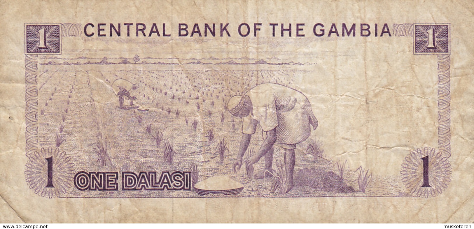 Gambia - 1 DALASI Sir Dawda Kairabi Jawara X 129314 (2 Scans) - Gambie