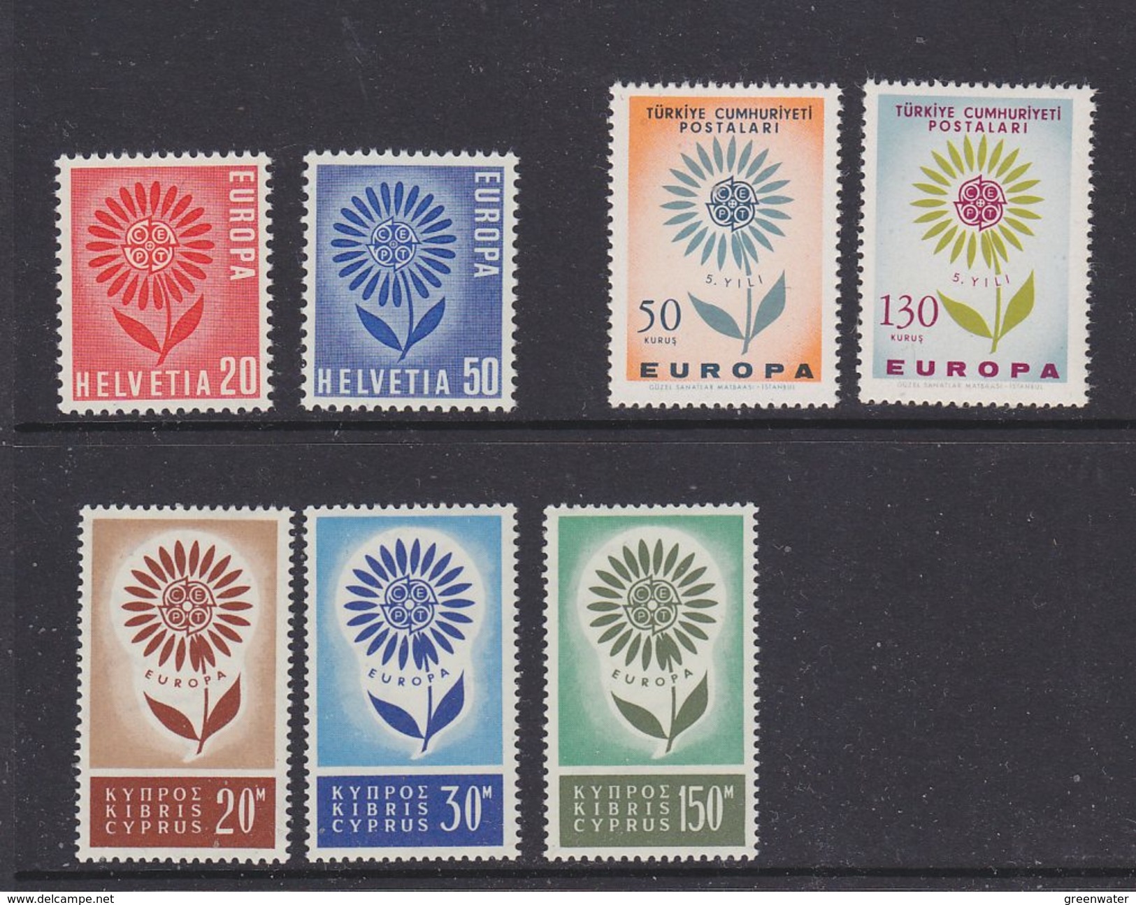 Europa Cept 1964 Year Set 19 Countries 36 Values ** Mnh  (35469) - 1964