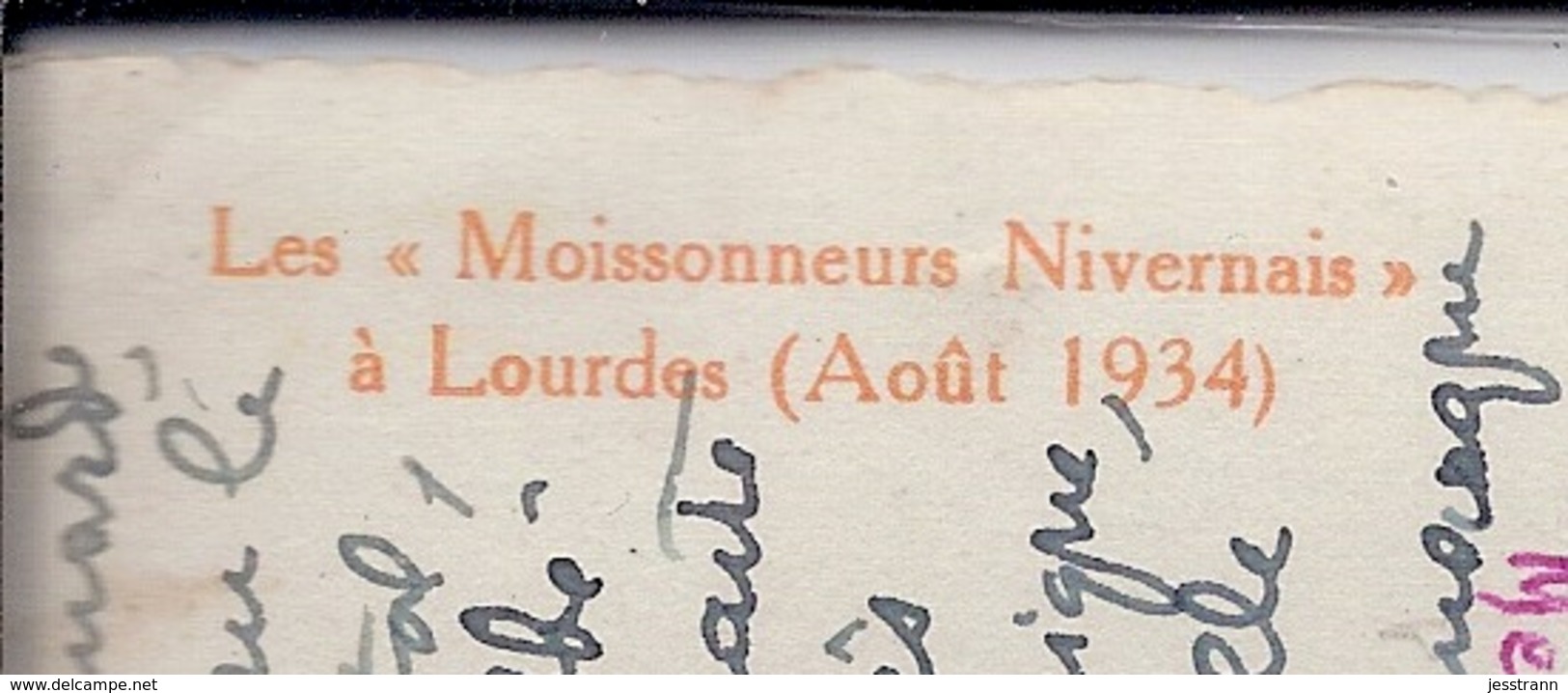 NEVERS-- LES MOISSONNEURS NIVERNAIS A LOURDES EN 1954 - Nevers