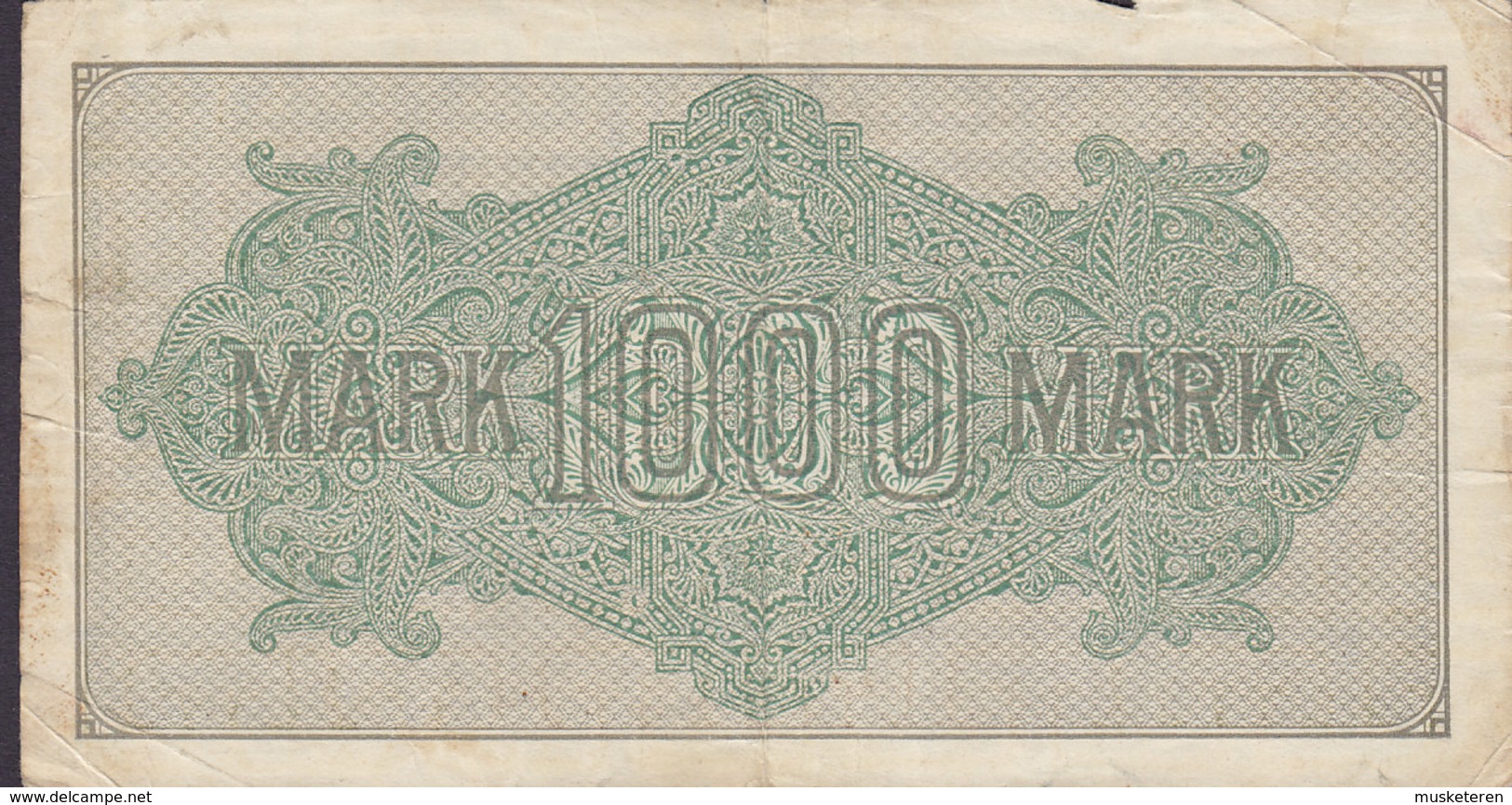 Germany - 1000 MARK Reichsbanknote (15-9-1922) Y 560584 WM (2 Scans) - 1000 Mark