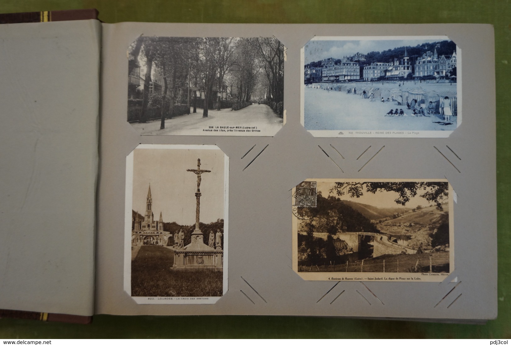 Album Ancien Formé De 395 Cartes Touristiques Des Années 1910-1940, Noir, Bistre, Couleurs France - 100 - 499 Cartes