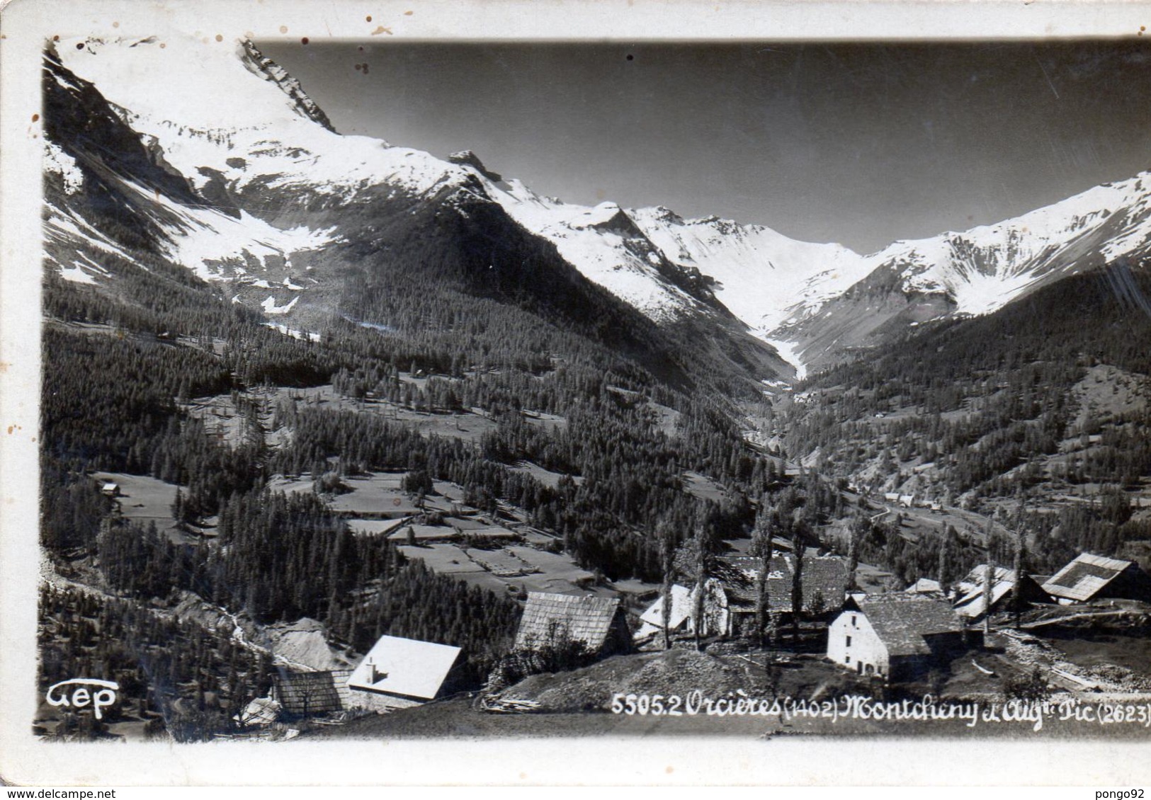 Cpsm 1939, ORCIERES, Montcheny Et Aiguille Du Pic,  (39.38) - Orcieres