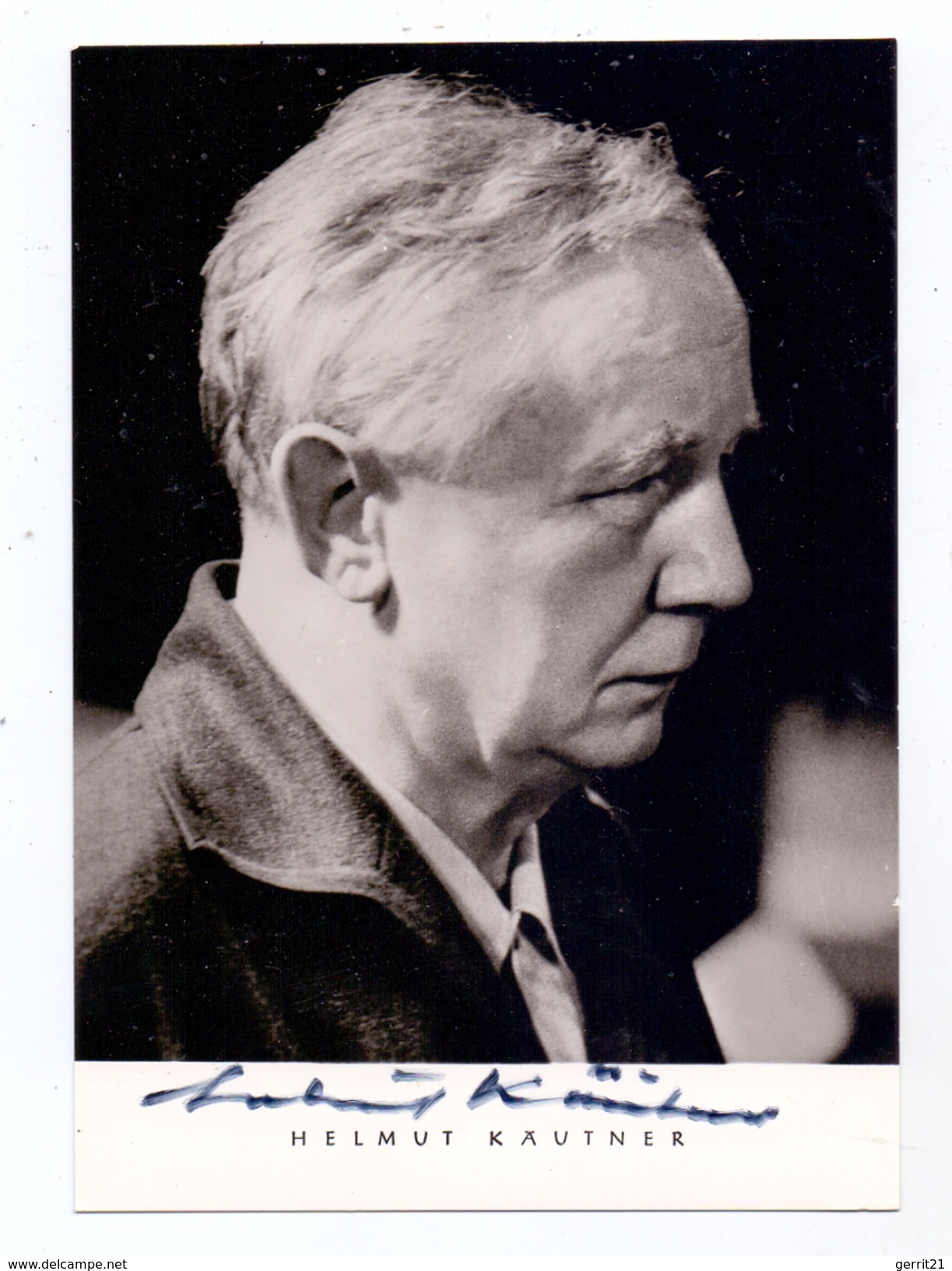 AUTOGRAPH - HELMUT KÄUTNER, Original, Sehr Gute Erhaltung - Altri & Non Classificati