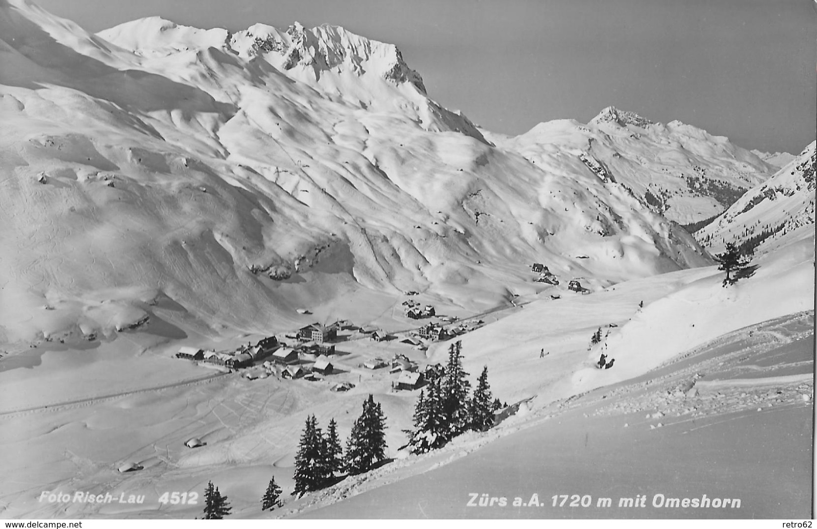 ZÜRS &rarr; Wintersportort In Lech, Winteraufnahme Anno 1955 - Lech