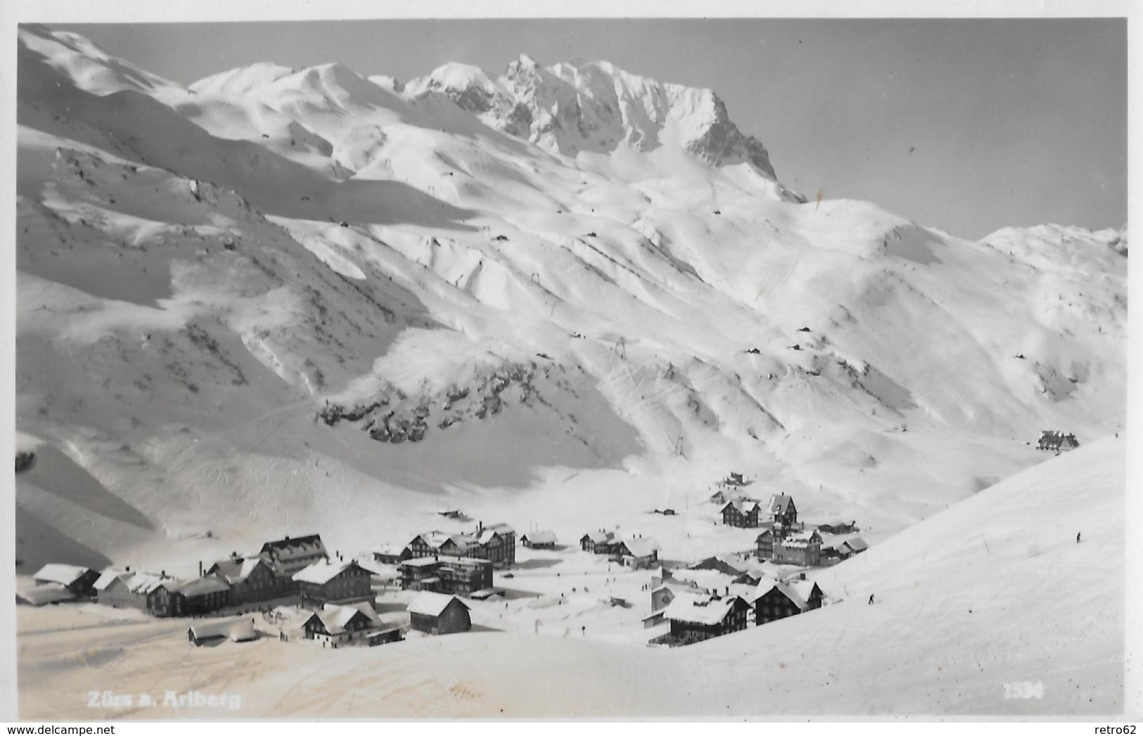 ZÜRS &rarr; Wintersportort In Lech, Winteraufnahme Ca.1950 - Lech