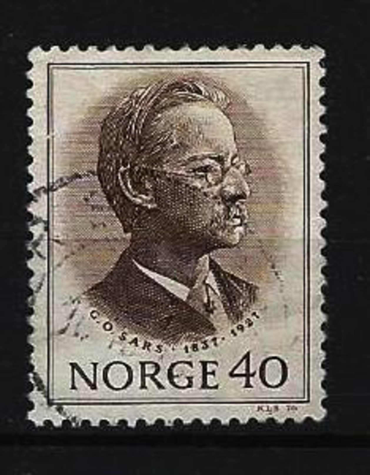 NORWEGEN - Mi-Nr. 613 Georg Ossian Sars (1837-1927) Gestempelt - Gebraucht