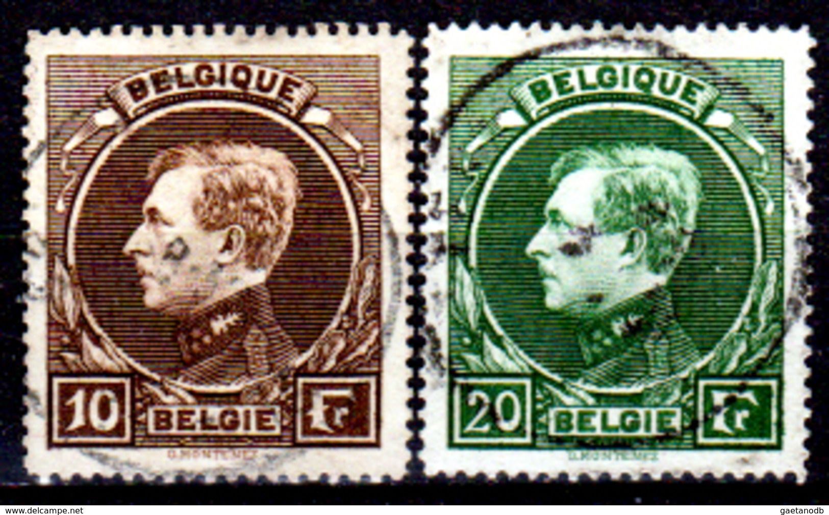 Belgio-177 - 1929: Yvert & Tellier N. 289, 290 (o) Used - Dentellato 14,5 (Tiratura Di Parigi) - Senza Difetti Occulti. - 1929-1941 Big Montenez