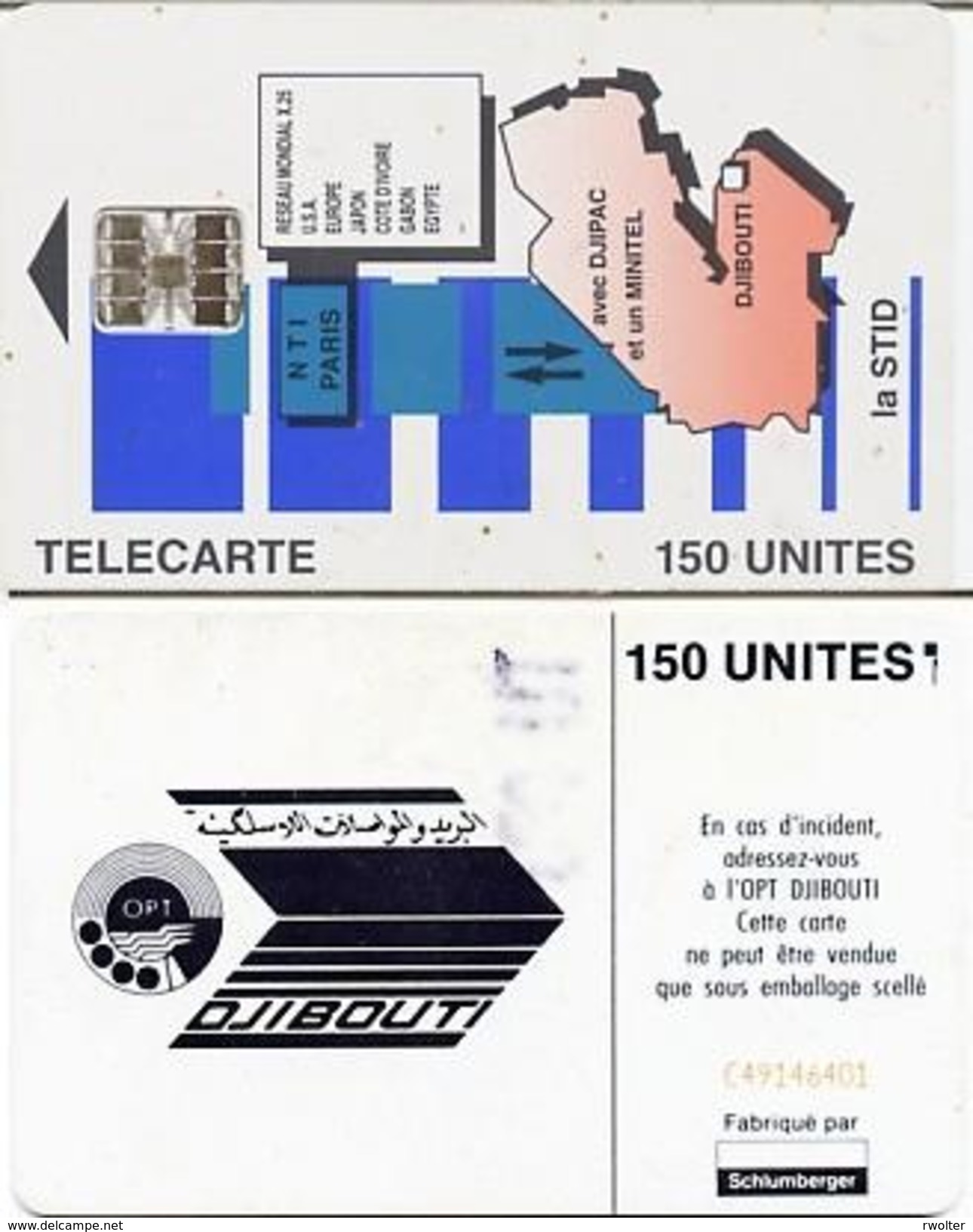 @+ Djibouti - La STID 150U - SC7 - Verso C49 (voir Scan) - Ref : DJI-23 - Dschibuti