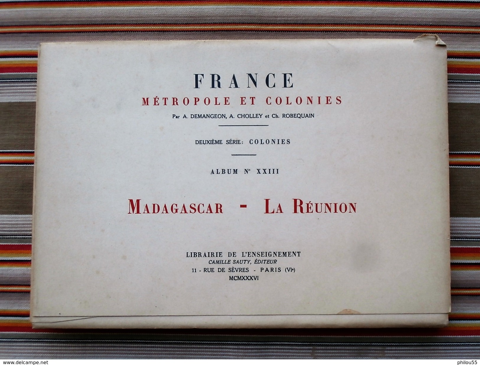 Album N° 23 " FRANCE: METROPOLE ET COLONIES" MADAGASCAR LA REUNION 1936 - Autres Plans