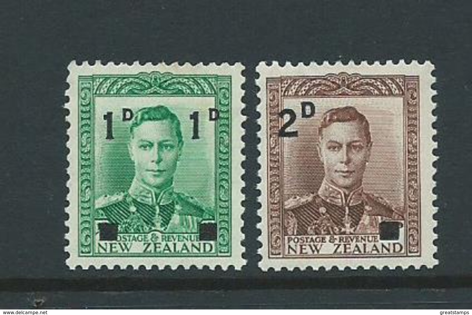 New Zealand Surcharge  Stamps  Mnh Sg628 Sg629 - Neufs