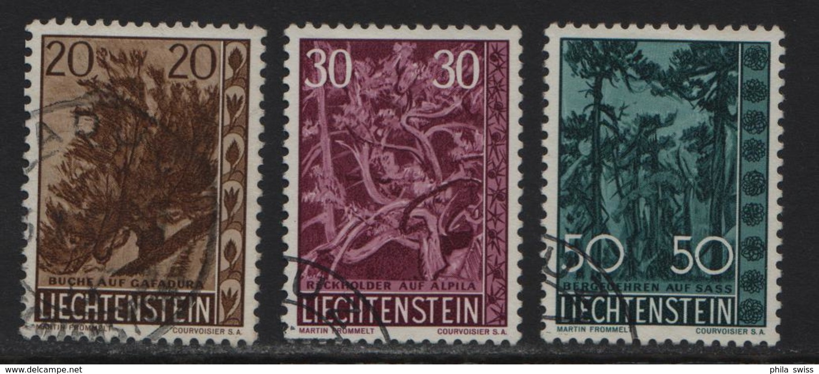 1960 Bäume & Sträucher IV 345-347 399-401 O - Gebraucht