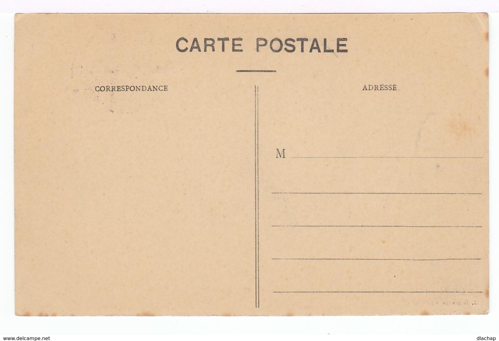 Sur CPA Maroc Type Blanc Surchargé 1 Centimo Cachet Casablanca Trésorerie Et Postes Aus Armées 1910. (1476) - Lettres & Documents