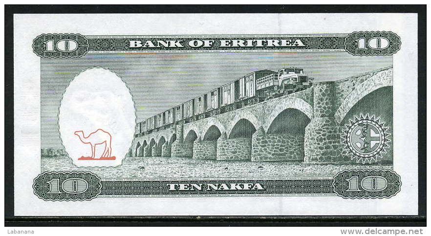 280-Erythrée Billt De 10 Nafka 1997 AD823 Neuf - Erythrée