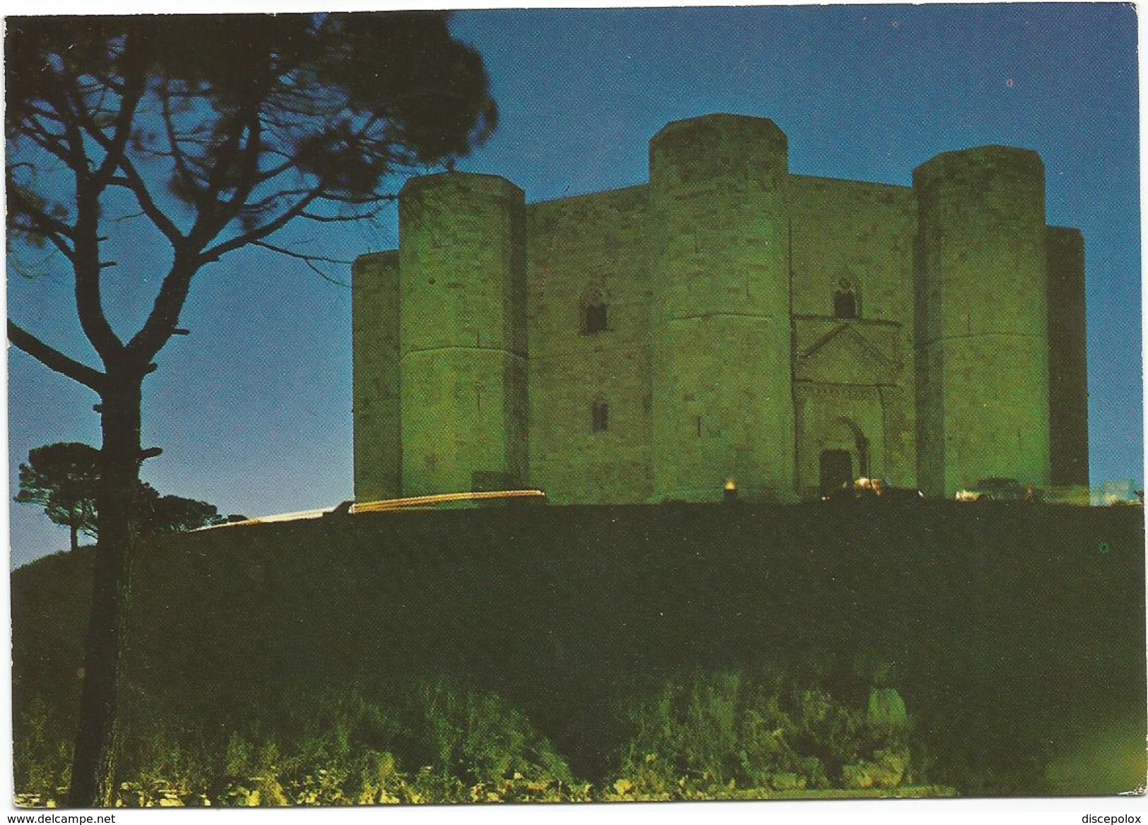 V1076 Andria - Castel Del Monte - Notturno Notte Nuit Night Nacht Noche / Viaggiata 1986 - Andria