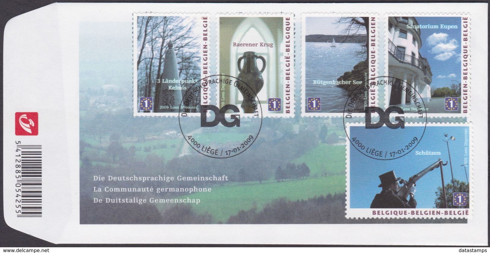 3874/3878 - Bl 165 - De Duitstalige Gemeenschap / La Communauté Germanphone  - O - 2001-2010