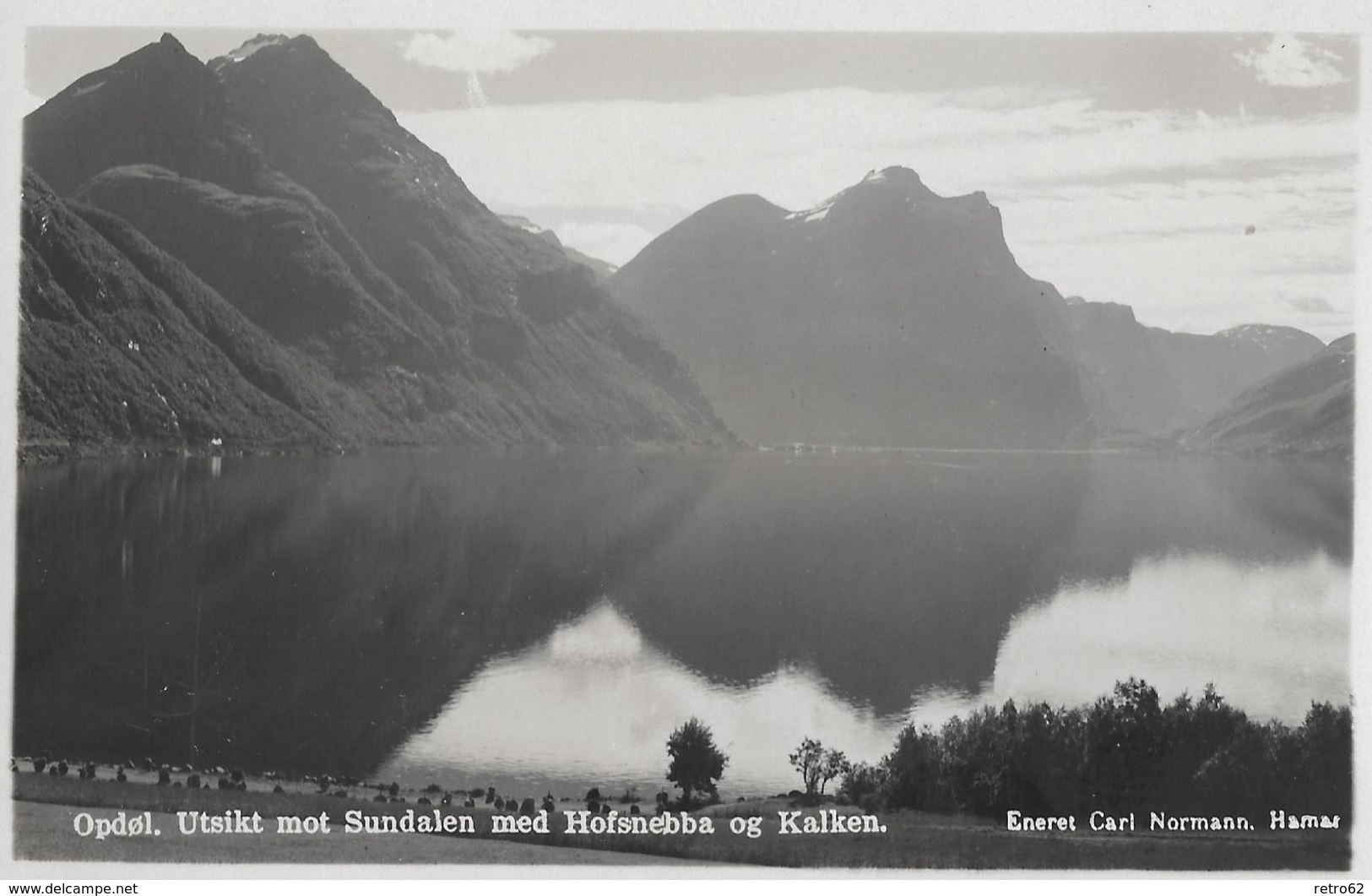 OPDOL. UTSIKT Mot Sundalen &rarr; Med Hofsnebba Og Kalken, Ca.1950 - Suecia