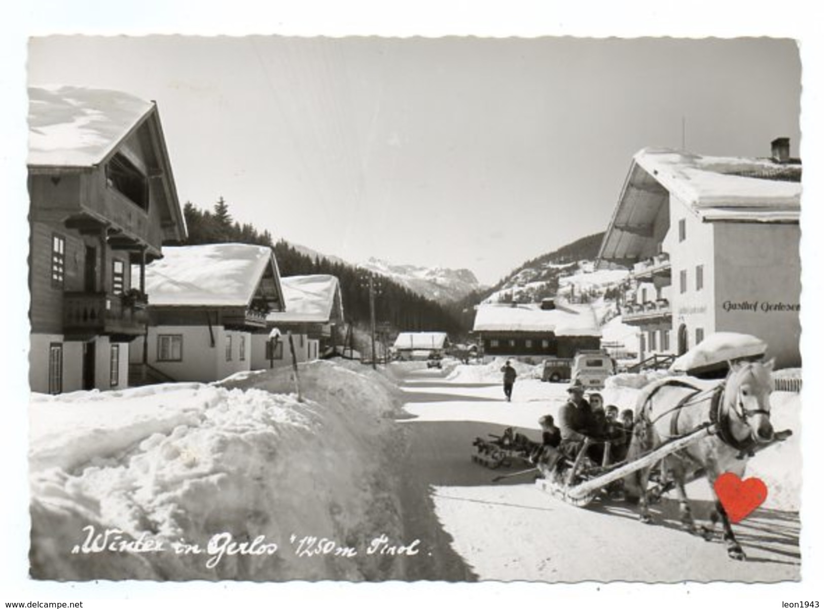 24186-LE-AUTRICHE-" Winter In Gerlos " -1250 M Tirol-------animée-voitures - Gerlos