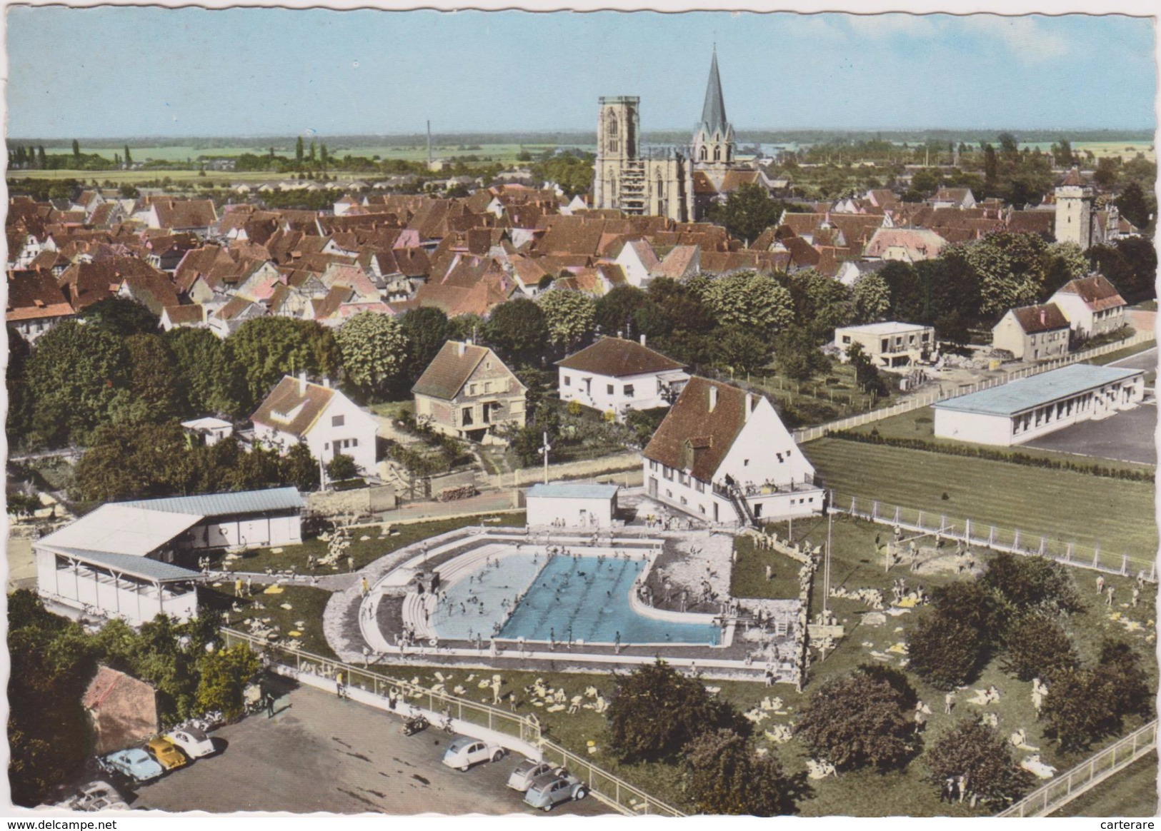 68,HAUT RHIN,ROUFFACH,VUE AERIENNE SOFER,CENTRE NAUTIQUE,PISCINE - Rouffach