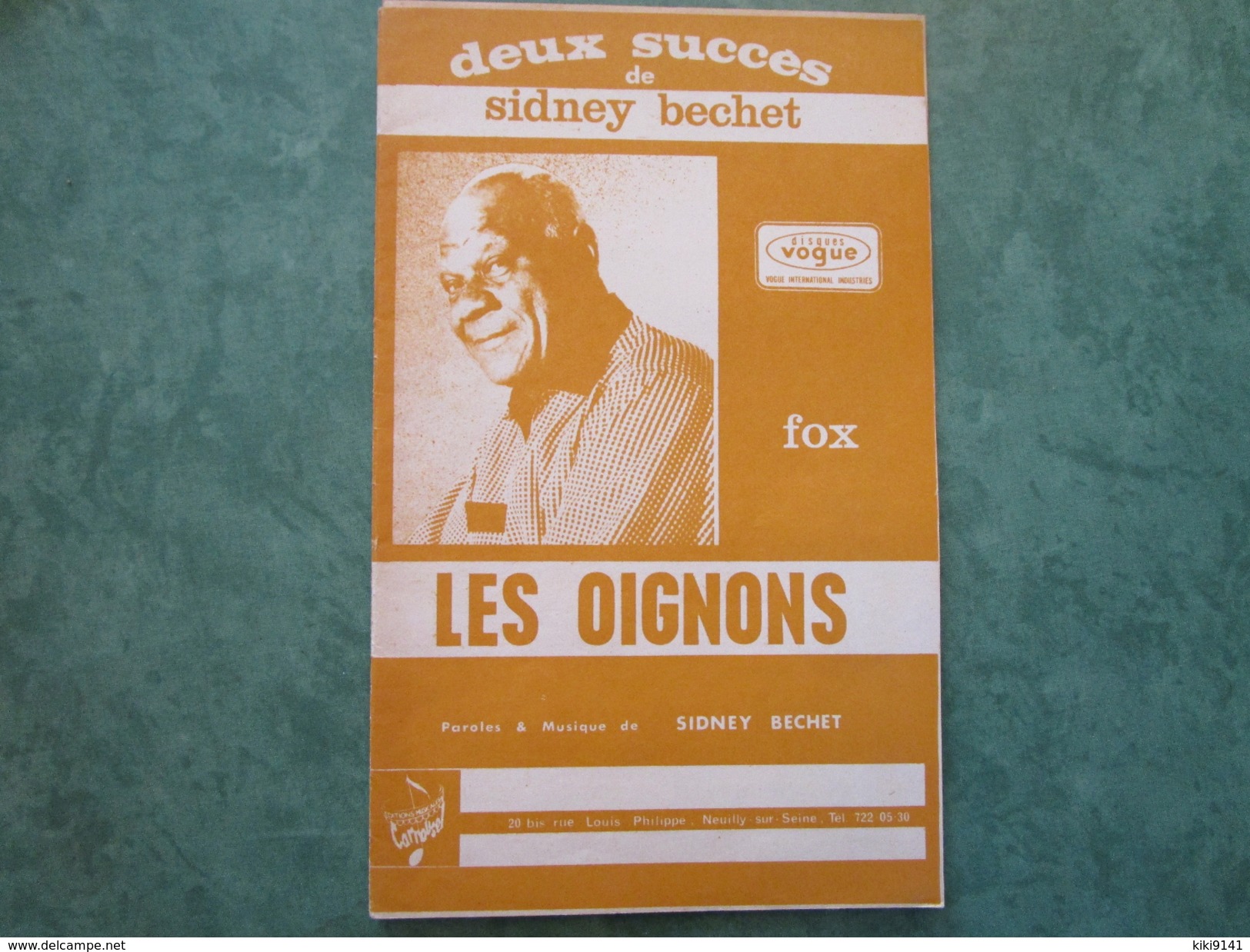 SIDNEY BECHET - Les Oignons Et Le Marchand De Poissons - Tous Instruments - 26 Pages - Jazz