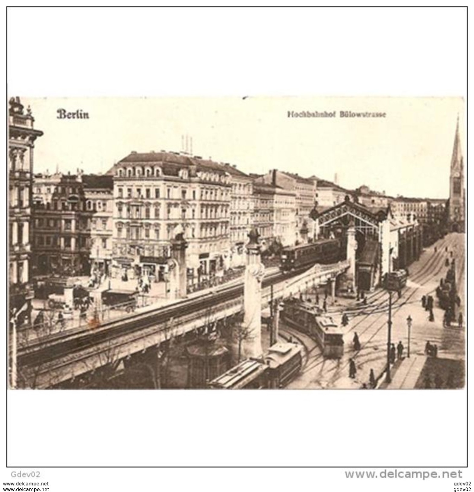 ALMNTP0203CPA-LFTMD5609TARPU.Tarjeta Postal DE ALEMANIA  BERLIN.Estacion De Tren,TRANVIA,PUENTE.CCLD - Puentes