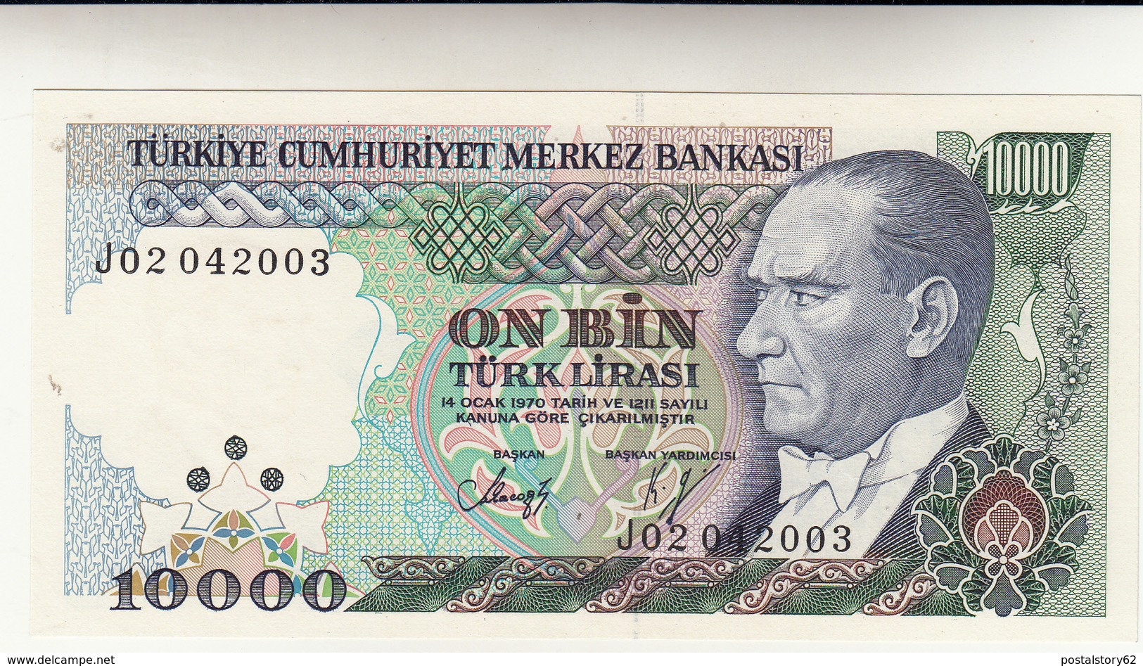 10000 Turk Lirasi 1970 FDS - Turchia