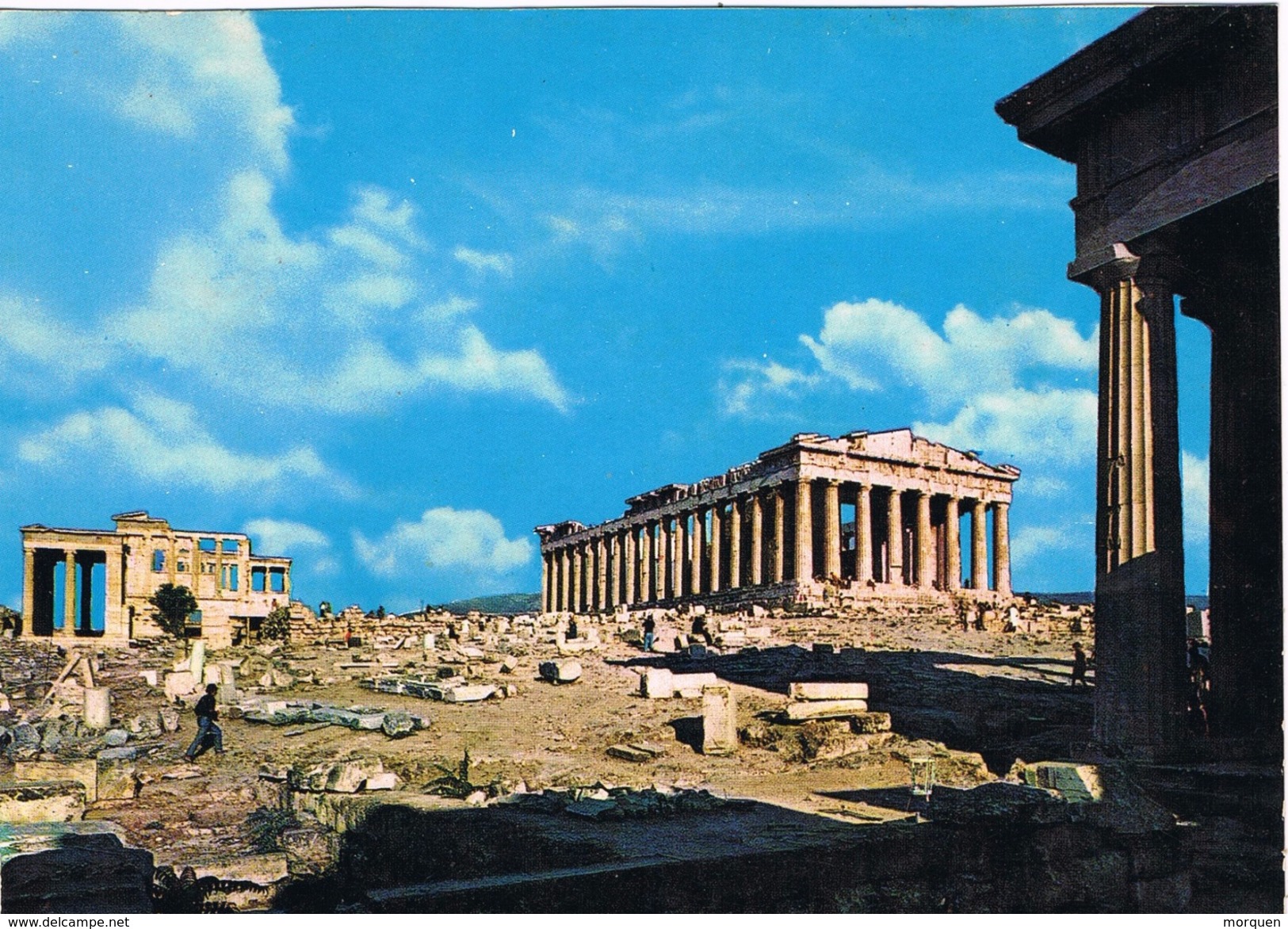 24105. Postal Antigua ATENAS (Grecia). Templo Parthenon Y Erechtheion - Grecia