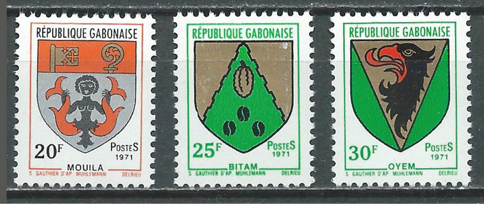 Gabon YT N°266/268 Armoiries Neuf/charnière * - Gabun (1960-...)