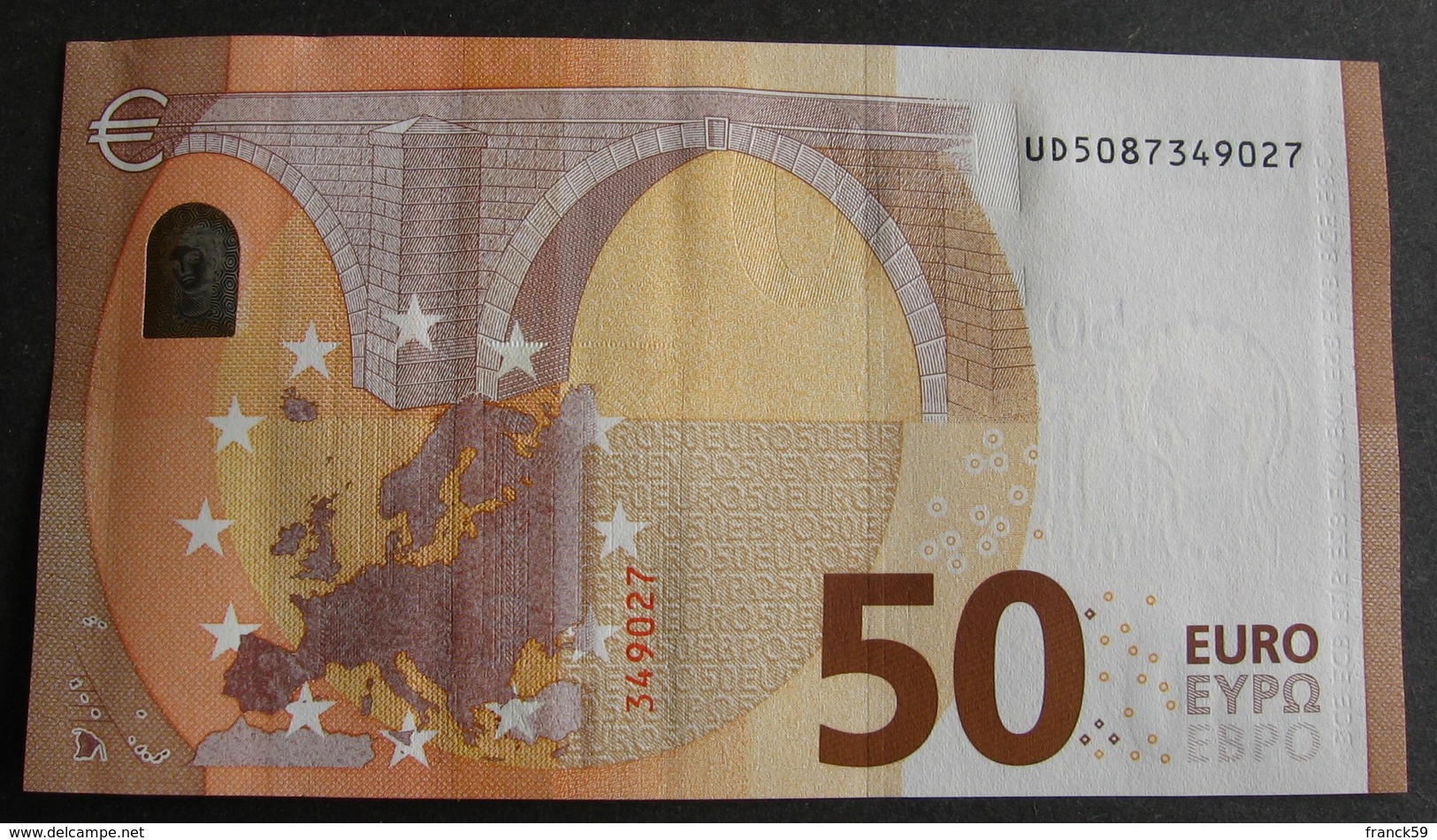 50 Euro France "UD" 2017 Draghi U005D5 LUXE / UNC - 50 Euro