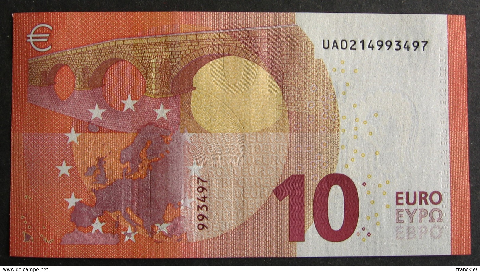10 Euro France "UA" 2014 Draghi U009A1 LUXE / UNC - 10 Euro