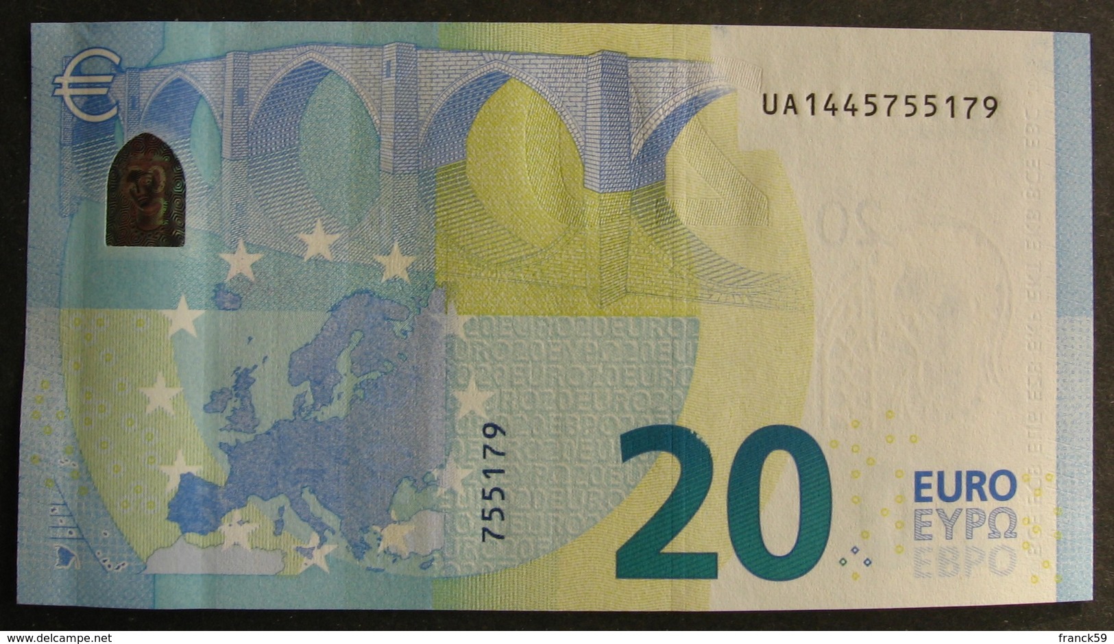 20 Euro France "UA" 2015 Draghi U018B1 LUXE / UNC - 20 Euro