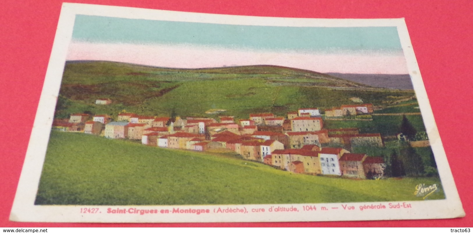 CARTE POSTALE ARDECHE : SAINT CIRGUES EN MONTAGNE , VUE GENERALE,  ETAT VOIR PHOTO  . POUR TOUT RENSEIGNEMENT ME CONTACT - Autres & Non Classés