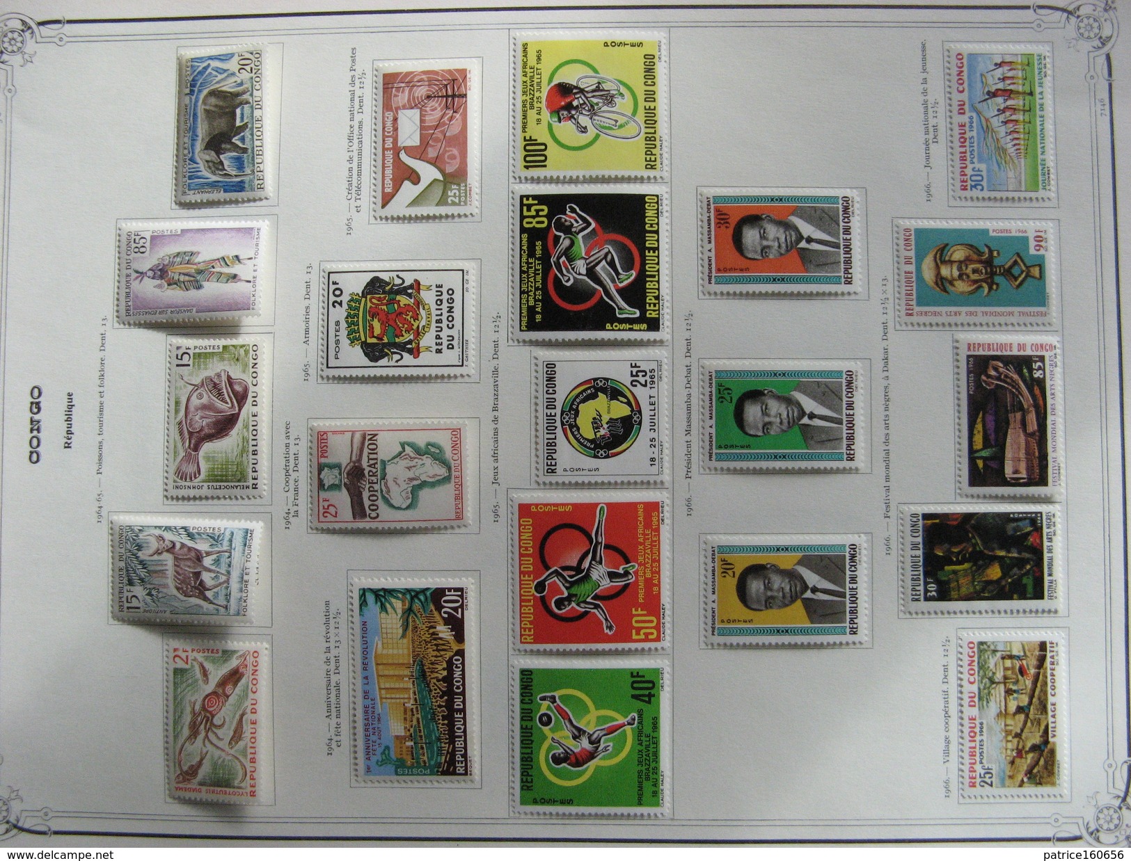 TB Petite Collection De Timbres Du CONGO . Neufs X. - Collections (sans Albums)