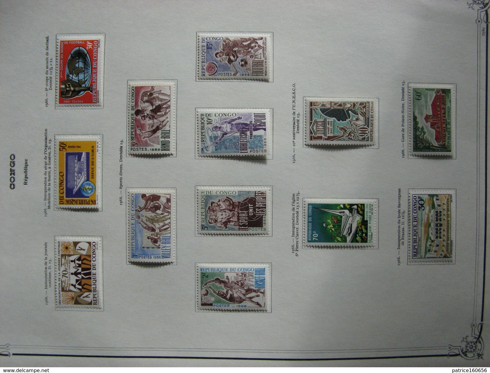 TB Petite Collection De Timbres Du CONGO . Neufs X. - Collections (without Album)