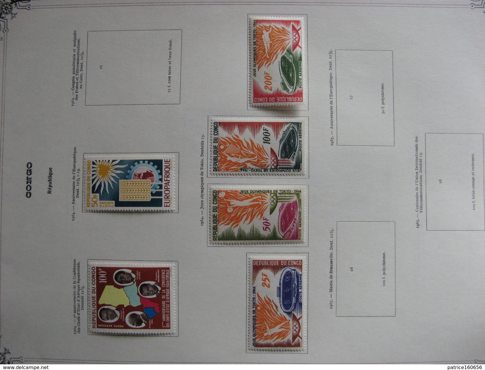 TB petite collection de timbres du CONGO . Neufs X.