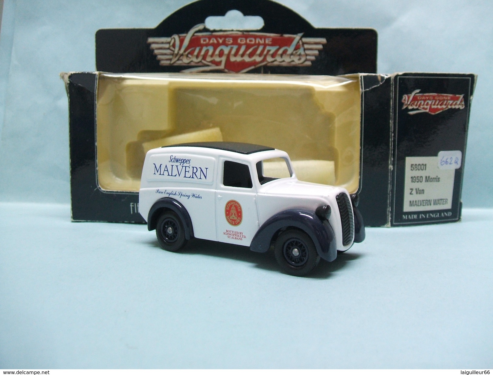 Vanguards Days Gone Lledo - MORRIS Z VAN Fourgon 1950 Schweppes MALVERN WATER Réf. 58001 BO - Utilitari