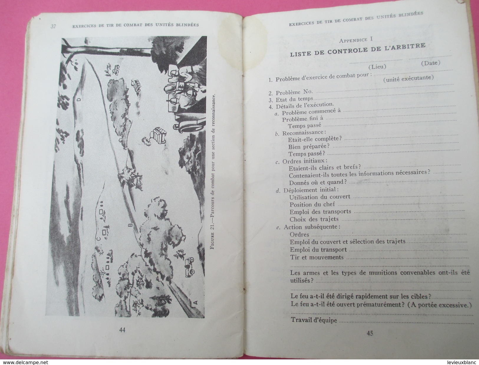 Manuel de Campagne des Forces blindées/Ministère de la Guerre/Exercices de tir de Combat/FM17-15/(French)/1943    LIV119