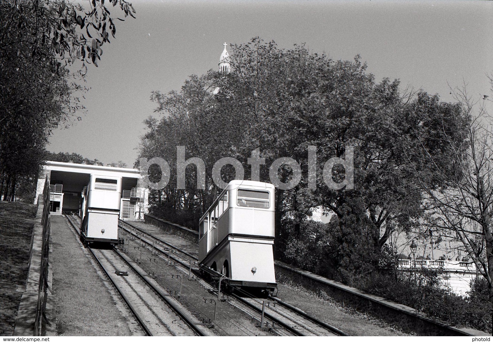 1963 FUNICULAR  MONTMARTRE PARIS FRANCE 35mm  AMATEUR NEGATIVE NOT PHOTO NEGATIVO NO FOTO - Other & Unclassified