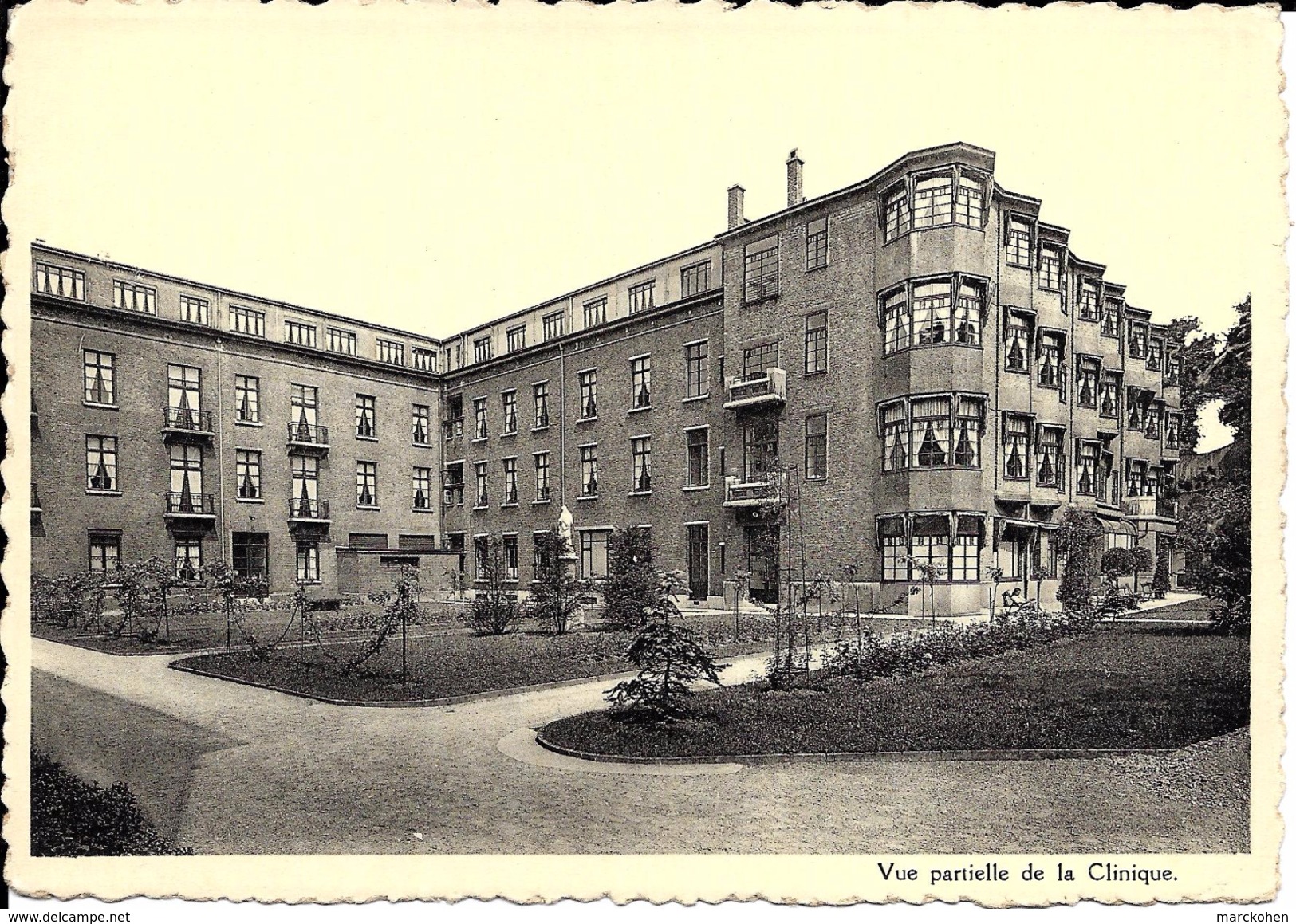 BRUXELLES (1000) : Institut Ste Elisabeth, Rue Des Cendres. Vue Partielle De La Clinique. CPSM . - Gezondheid, Ziekenhuizen