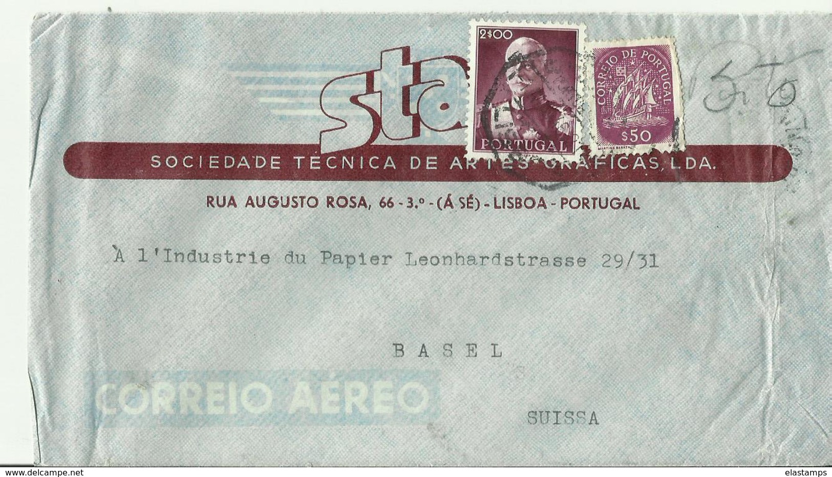 PORTUGAL AEOGRAMM 1946? - Lettres & Documents