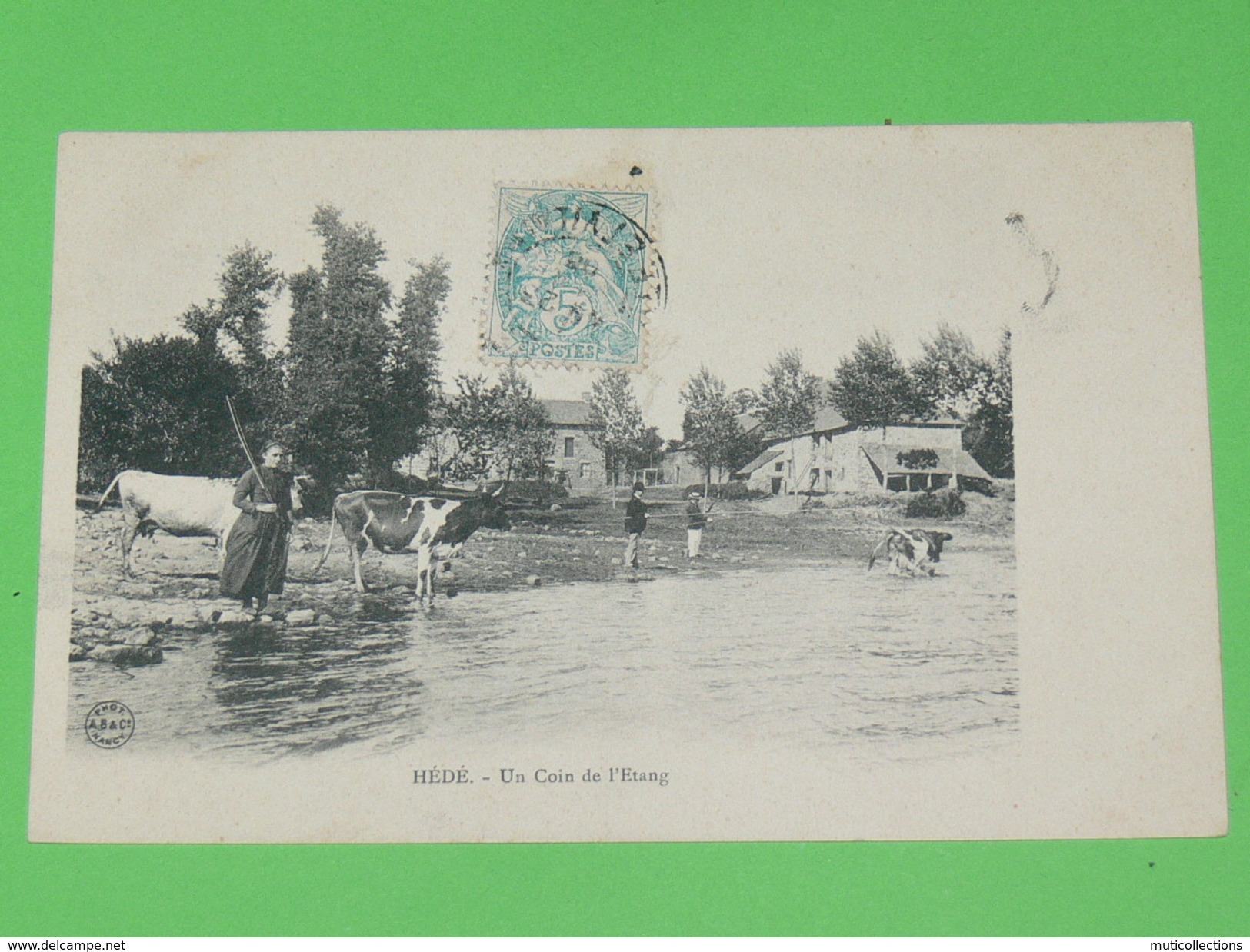 HEDE   1903 / ARDT RENNES   /   ABREUVOIR COIN DE L ETANG   / CIRC OUI  EDIT - Autres & Non Classés