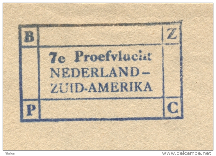 Nederland - 1946 - 30 En 60 Cent Konijnenburg Met 7e Proefvlucht Van 's Gravenhage Naar Rio De Janeiro - Brieven En Documenten