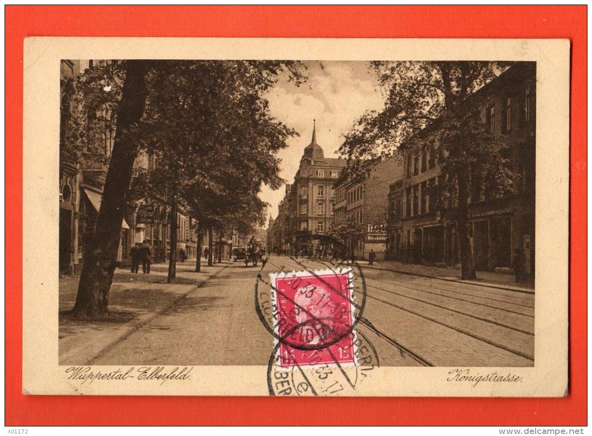 D1302 Wuppertal Elberfeld  Königstrasse. Gelaufen In 1933 Nach Schweiz - Wuppertal