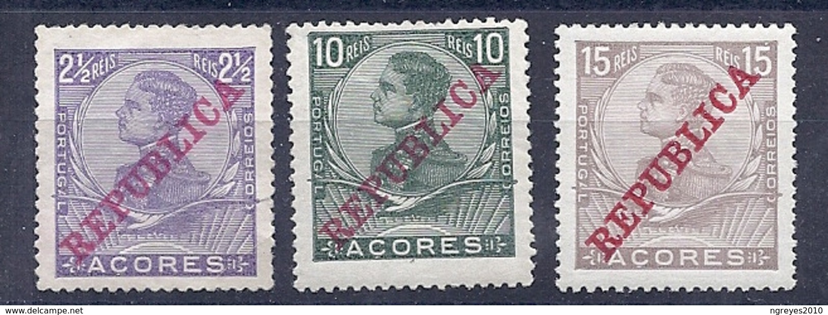 170027206  AZORES  YVERT    Nº  123/125/126  */MH - Azores