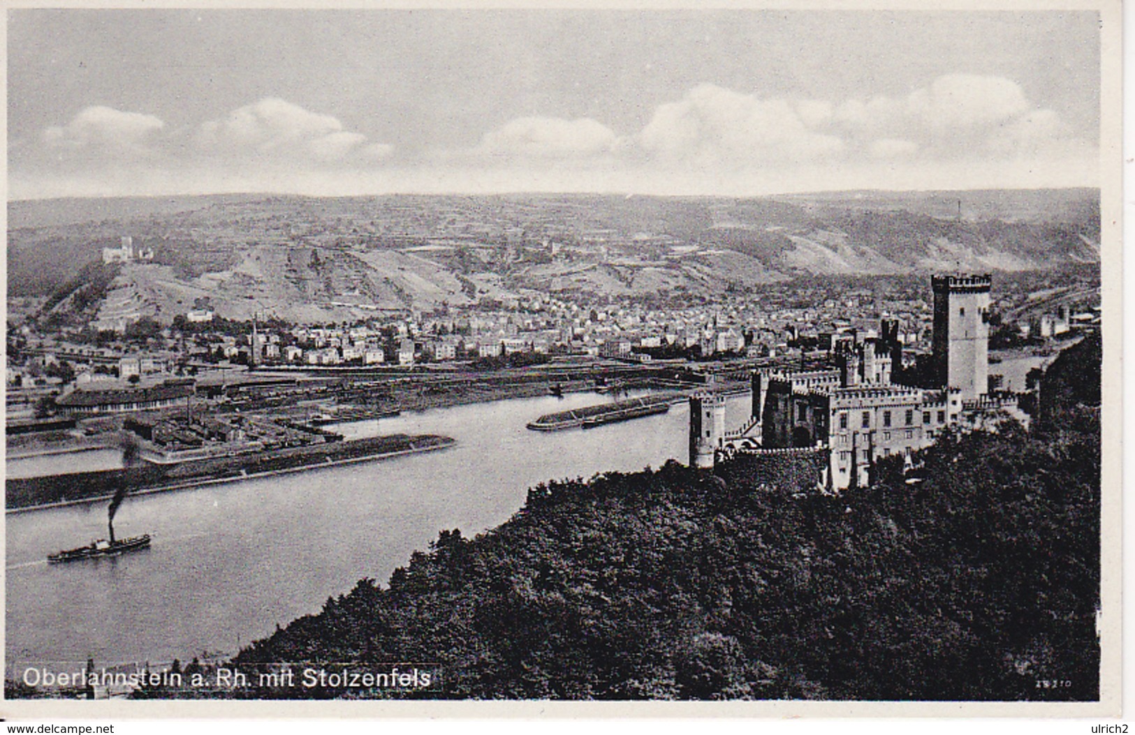 AK Oberlahnstein A. Rh. Mit Stolzenfels - Feldpost Res. Lazarett Oberlahnstein - 1939 (28456) - Lahnstein